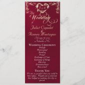 Ornate Border & Heart - Burgundy Programm (Vorderseite)