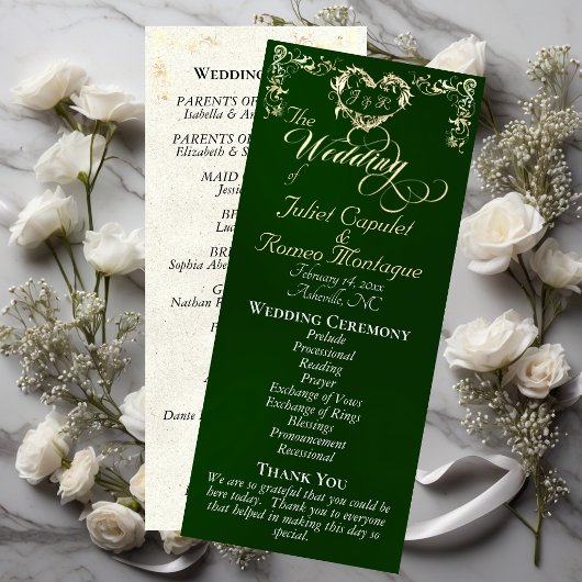 Ornate Border & Heart - Emerald Programm