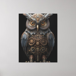 Ornate Clockwork Owl Leinwanddruck