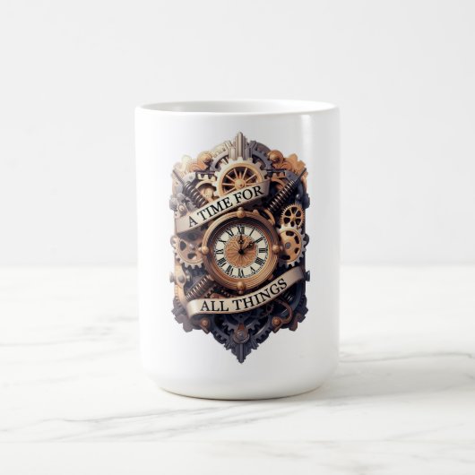 Ornate Clockwork T-Shirt, Premium Gear Kaffeetasse (Mittel)