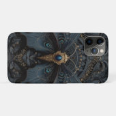 Ornate Dark Blue Butterfly with Gold Filigree  Case-Mate iPhone Hülle (Rückseite (Horizontal))