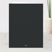 Ornate Dark Blue Butterfly with Gold Filigree  Karte (Rückseite)