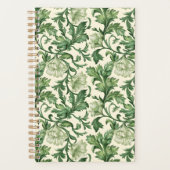 Ornate dark green acanthus leaves pattern planer (Vorderseite)