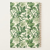 Ornate dark green acanthus leaves pattern planer (Rückseite)
