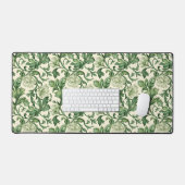 Ornate dark green acanthus leaves pattern schreibtischunterlage (Tastatur & Maus)