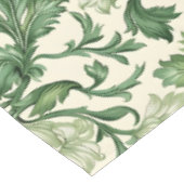 Ornate dark green acanthus leaves pattern tischdecke (Schrägansicht)