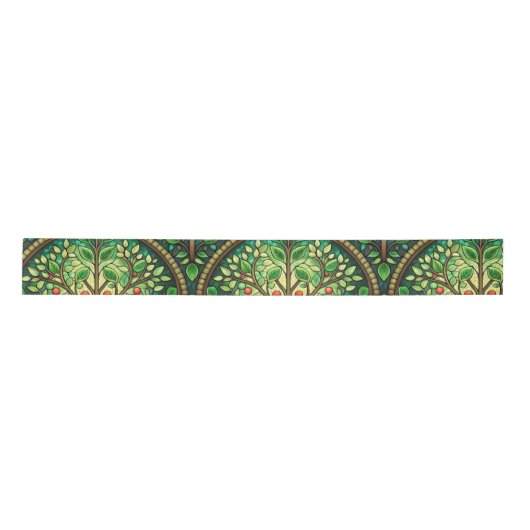 Ornate design featuring green and gold symmetrical satinband (Vorderseite)