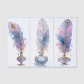 Ornate Elegant Quill & Inkwell Trio EQ2L Decoupage Seidenpapier (Vorderseite)