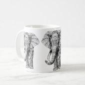 Ornate Elephant Kaffeetasse (Vorderseite Links)