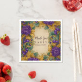 Ornate Floral Masquerade Mardi Gras Serviette (Beispiel)