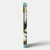 Ornate Floral Medallion Light Blue Background Case-Mate iPhone Hülle (Rückseite / Links)