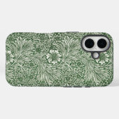 Ornate floral pattern of white flowers & leaves Case-Mate iPhone hülle (Rückseite (Horizontal))