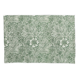 Ornate floral pattern of white flowers & leaves kissenbezug