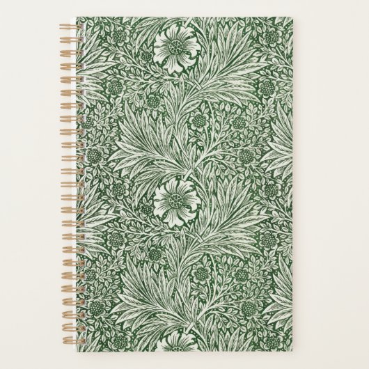 Ornate floral pattern of white flowers & leaves planer (Vorderseite)
