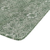Ornate floral pattern of white flowers & leaves schneidebrett (Ecke)