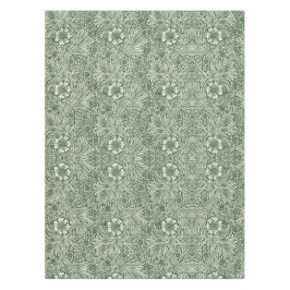 Ornate floral pattern of white flowers & leaves tischdecke