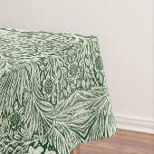 Ornate floral pattern of white flowers & leaves tischdecke (Beispiel)