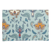 Ornate floral pattern on a pale blue background kissenbezug (Vorderseite-Rechts)