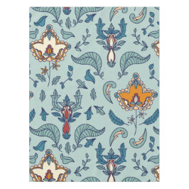 Ornate floral pattern on a pale blue background tischdecke