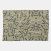 Ornate floral pattern with dark blue vines  geschirrtuch (Horizontal)