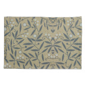 Ornate floral pattern with dark blue vines  kissenbezug (Rückseite-Links)