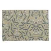 Ornate floral pattern with dark blue vines  kissenbezug (Vorderseite-Rechts)