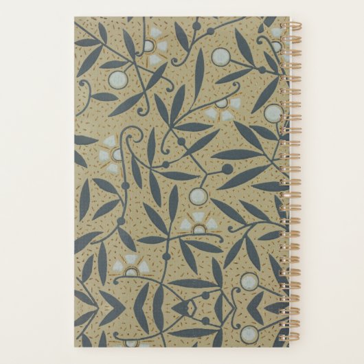 Ornate floral pattern with dark blue vines  planer (Rückseite)