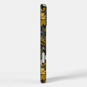Ornate floral pattern with large gold flowers  Case-Mate iPhone hülle (Rückseite / Rechts)
