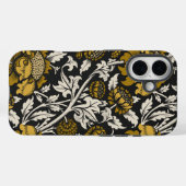 Ornate floral pattern with large gold flowers  Case-Mate iPhone hülle (Rückseite (Horizontal))