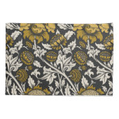 Ornate floral pattern with large gold flowers  kissenbezug (Rückseite-Links)