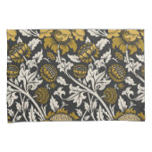 Ornate floral pattern with large gold flowers  kissenbezug (Vorderseite-Rechts)