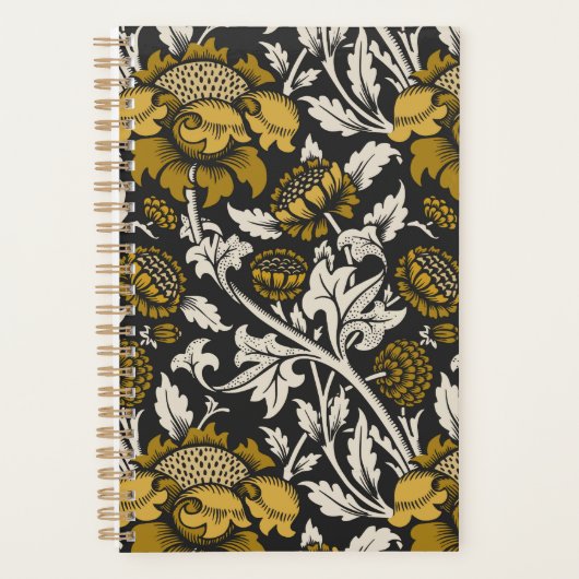 Ornate floral pattern with large gold flowers  planer (Vorderseite)
