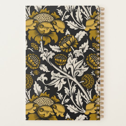 Ornate floral pattern with large gold flowers  planer (Rückseite)