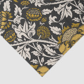 Ornate floral pattern with large gold flowers  seidenpapier (Ausschnitt)