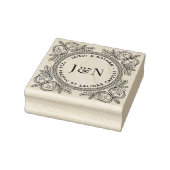Ornate Foliage Wooden Return Address Stamp Gummistempel (Stempel)