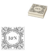 Ornate Foliage Wooden Return Address Stamp Gummistempel (Stempel)