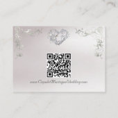 Ornate Frame & Heart - Red/Silver Begleitkarte (Rückseite)