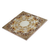 Ornate Gold Ceramic Tile Fliese (Seite)