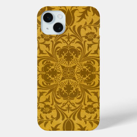 Ornate gold floral pattern with symmetrical Case-Mate iPhone hülle (Rückseite)