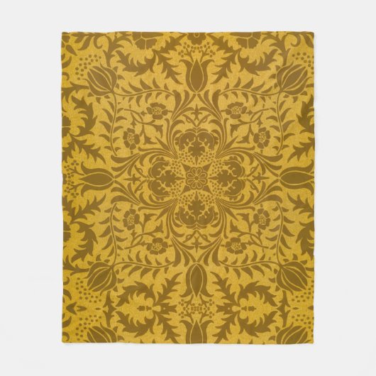 Ornate gold floral pattern with symmetrical fleecedecke (Vorderseite)