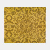 Ornate gold floral pattern with symmetrical fleecedecke (Vorderseite (Horizontal))
