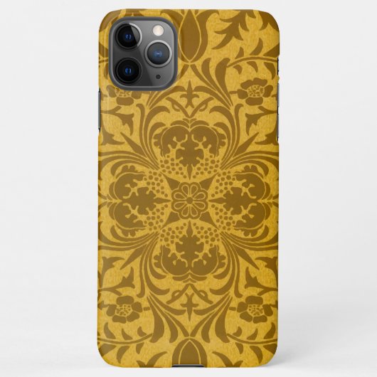 Ornate gold floral pattern with symmetrical iPhone hülle (Rückseite)