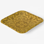 Ornate gold floral pattern with symmetrical pappteller (Gewinkelt)