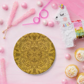 Ornate gold floral pattern with symmetrical pappteller (Party)