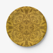 Ornate gold floral pattern with symmetrical pappteller (Vorderseite)