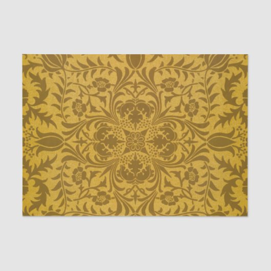Ornate gold floral pattern with symmetrical seidenpapier (Vorderseite)