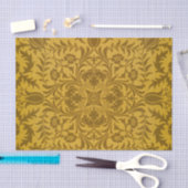 Ornate gold floral pattern with symmetrical seidenpapier (Handwerk)