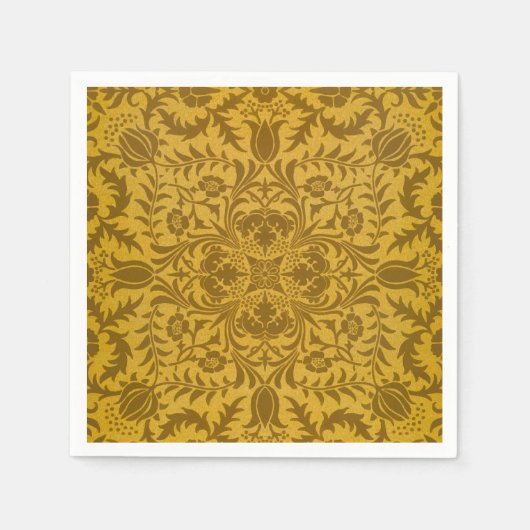 Ornate gold floral pattern with symmetrical serviette (Vorderseite)