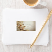 Ornate Gold Flourish Address Label Adressaufkleber (Insitu)