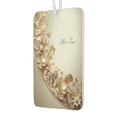 Ornate Gold Flourish Air Freshener Autolufterfrischer (Links)